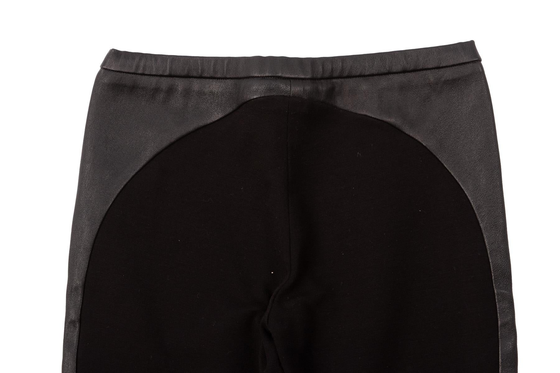 EMILIO PUCCI BLACK WOOL LEGGINGS IT 38 UK 6