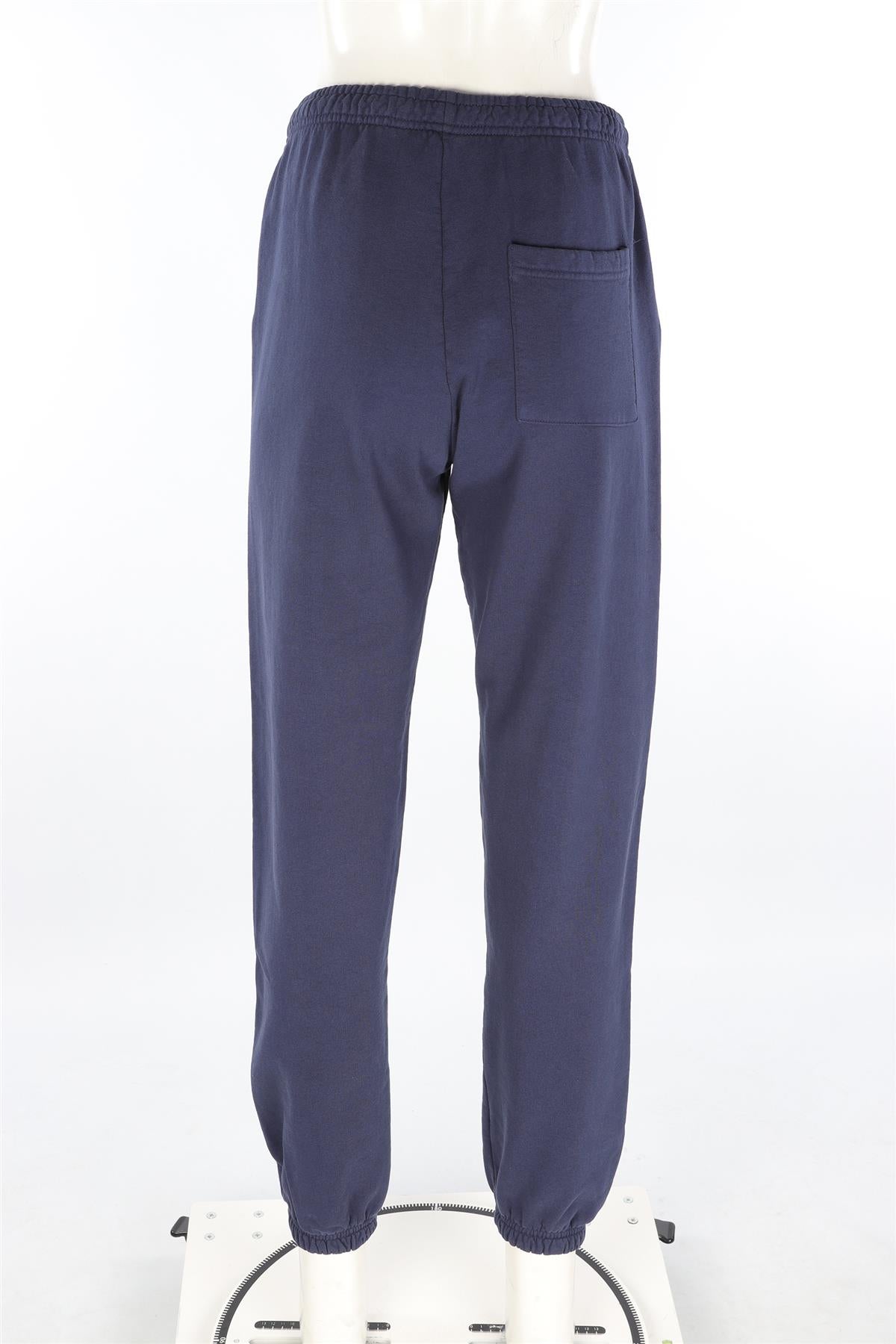 SPORTY & RICH NAVY COTTON TRACK PANTS LARGE