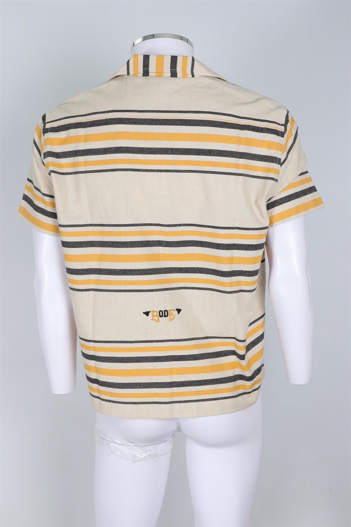 BODE BEIGE MEN'S COTTON SHIRT SMALL