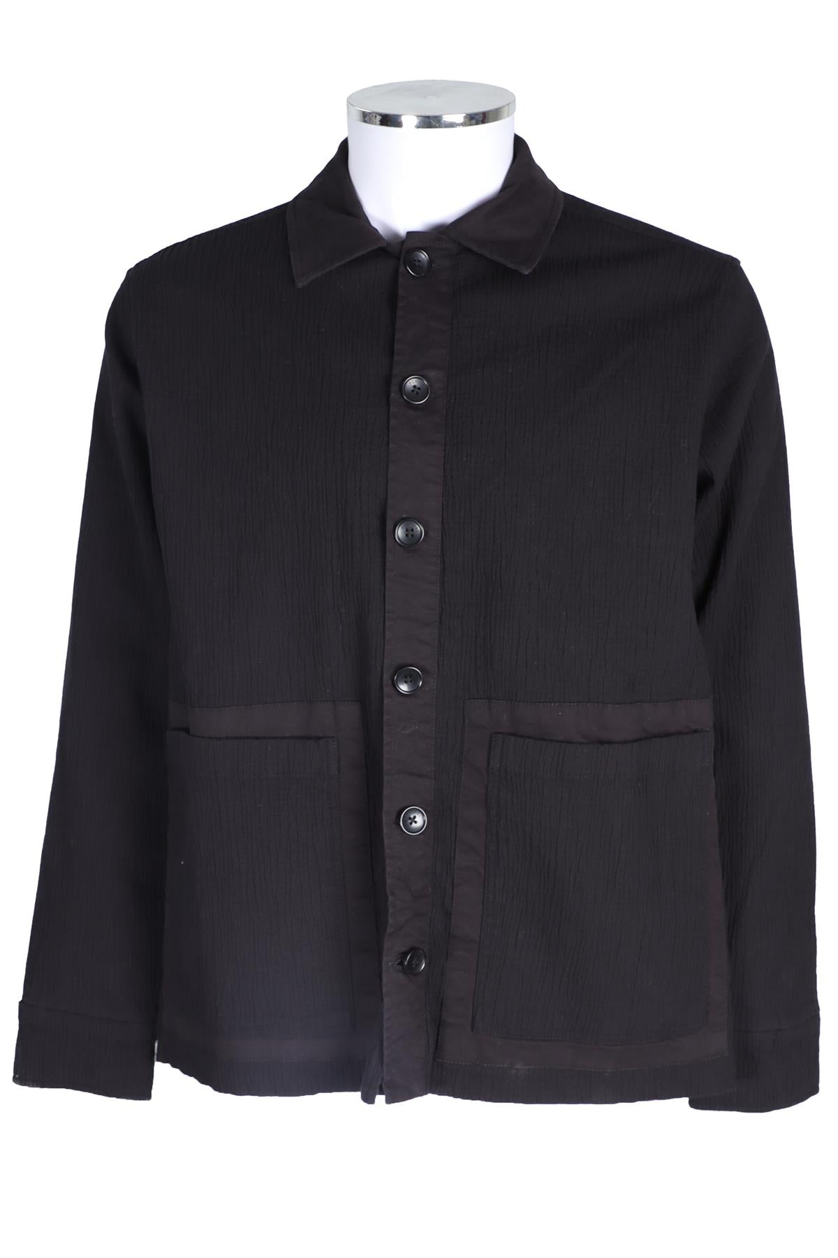 PERCIVAL BLACK MEN'S COTTON JACKET MEDIUM