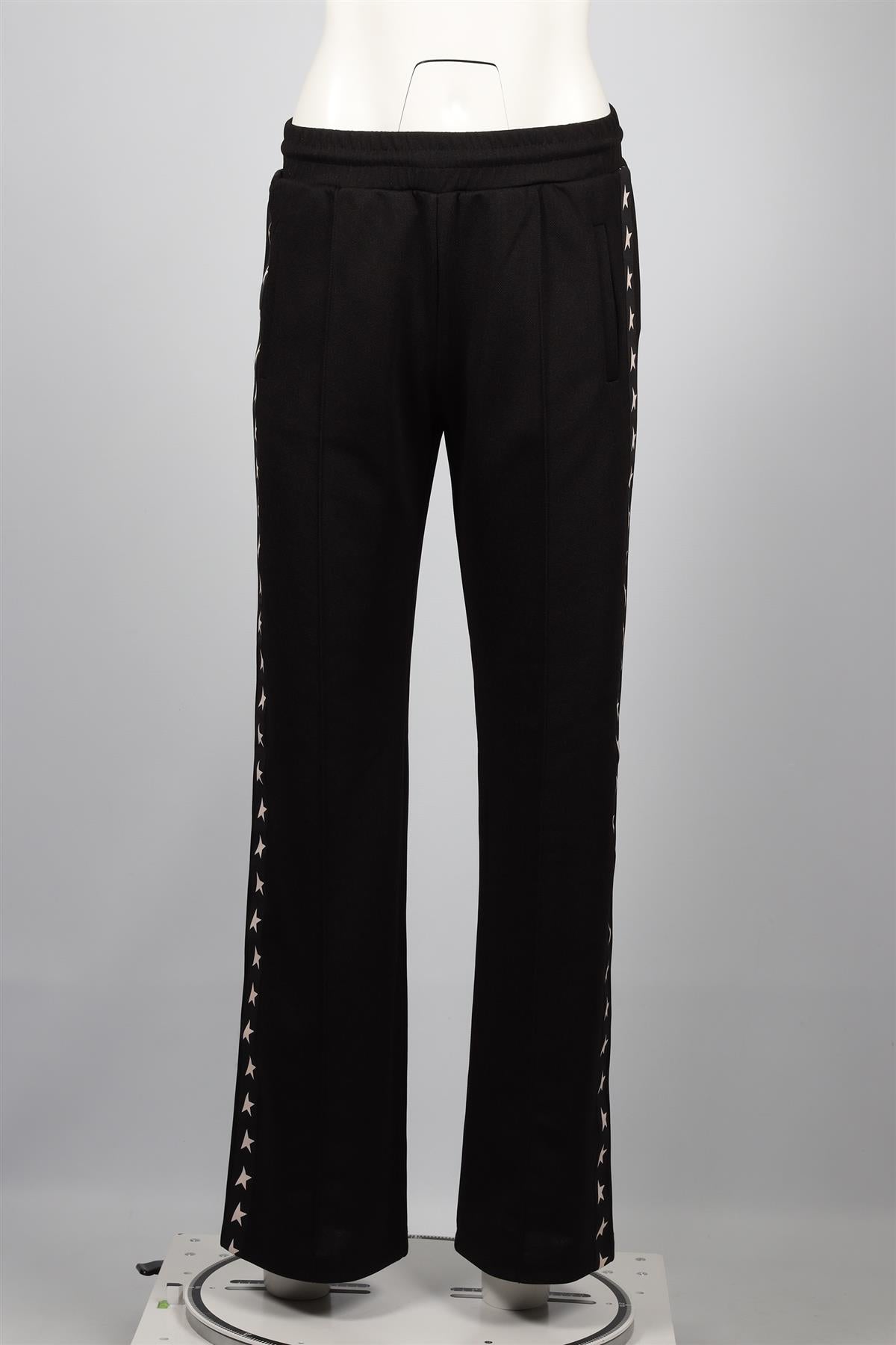 GOLDEN GOOSE DELUXE BRAND BLACK COTTON STRAIGHT LEG PANTS SMALL
