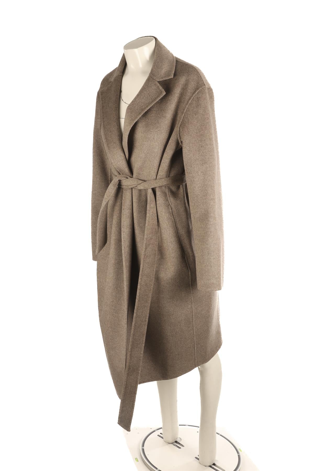12 STOREEZ BROWN WOOL COAT MEDIUM