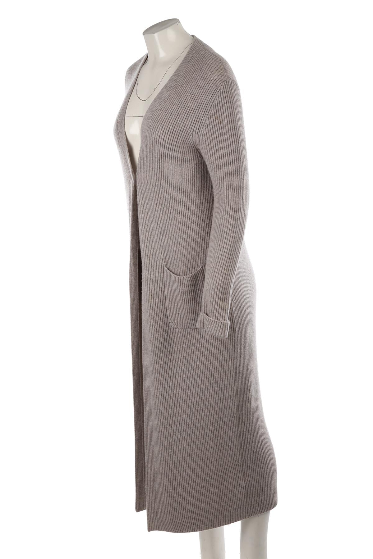GREY CASHMERE CARDIGAN