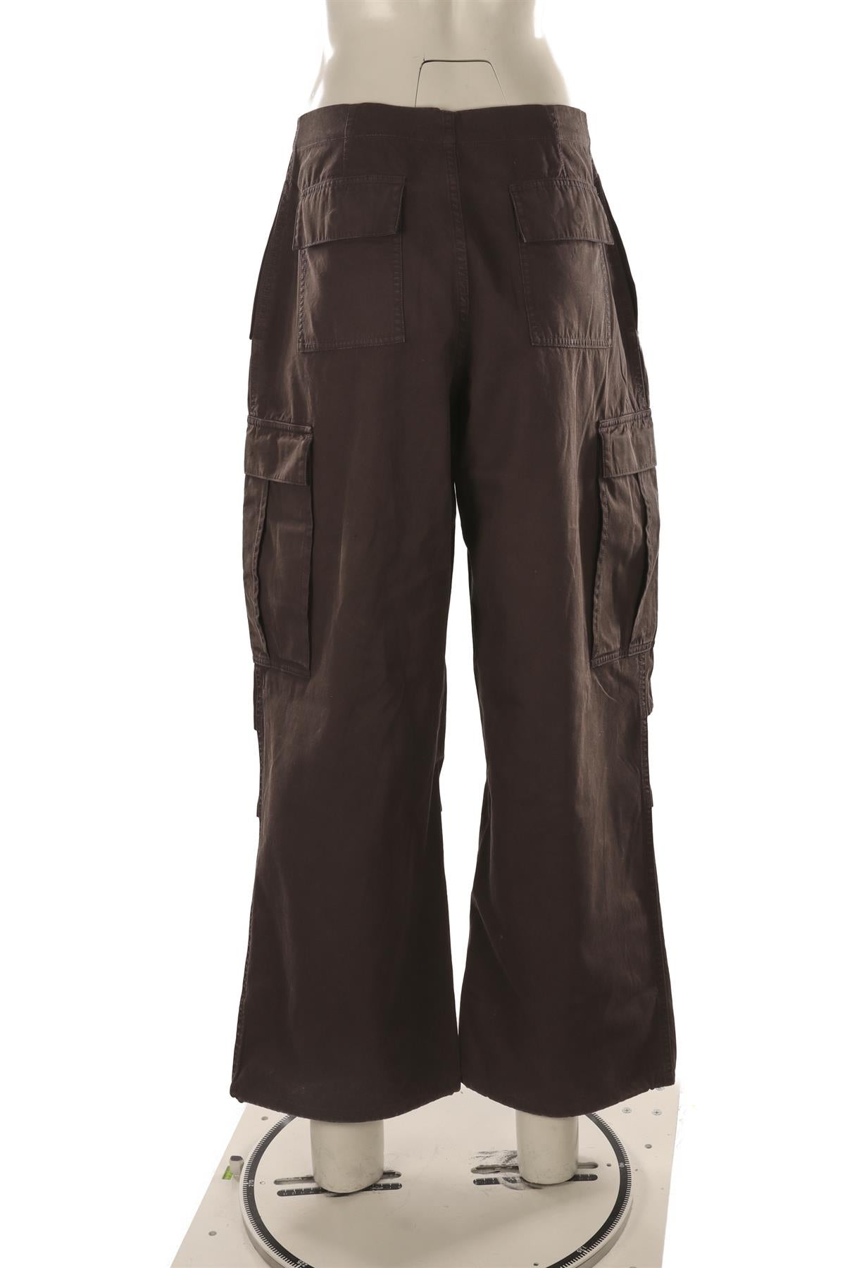 SKIMS GREY COTTON CARGO PANTS SMALL