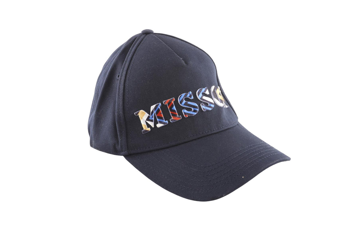 MISSONI NAVY COTTON BASEBALL CAP