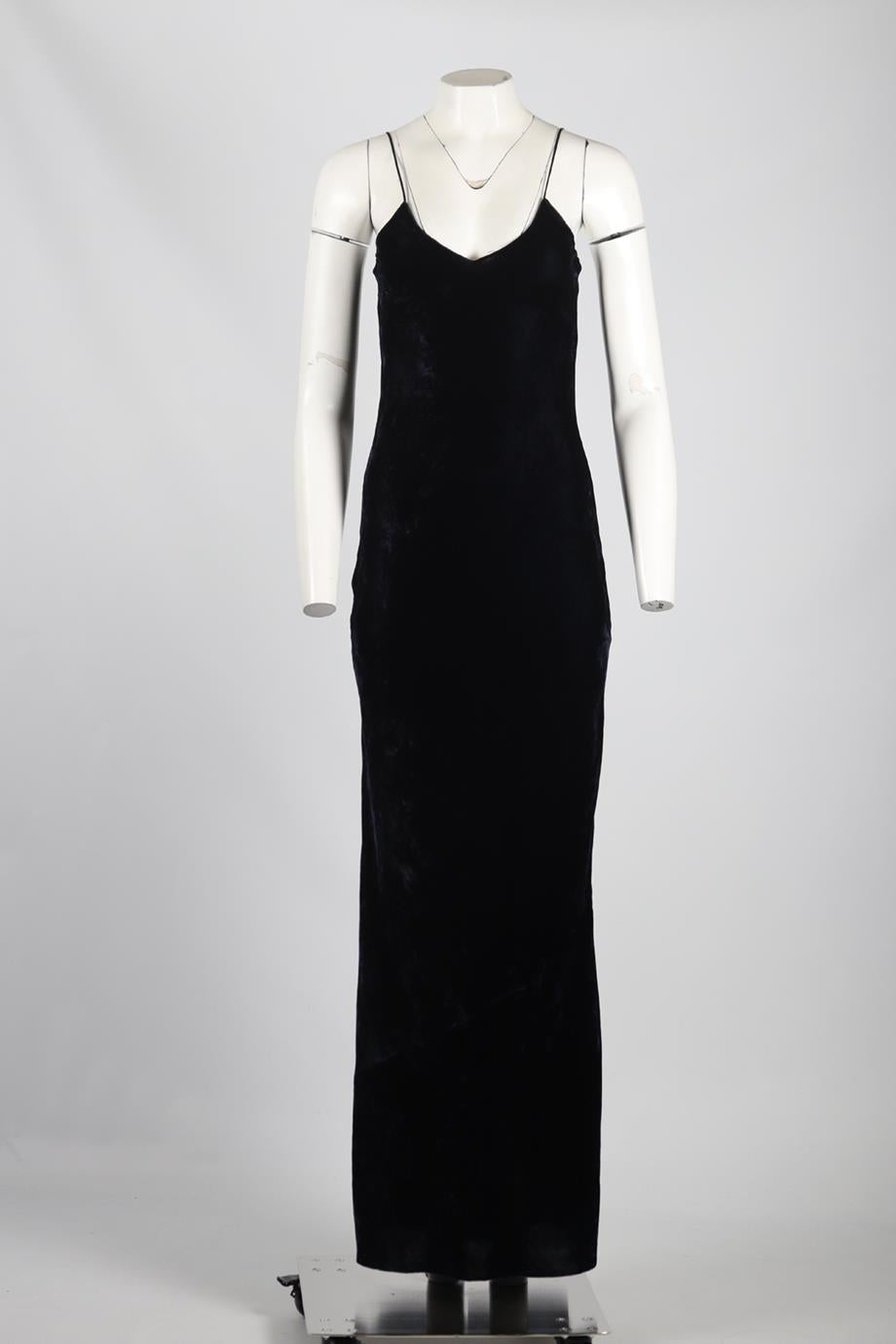NILI LOTAN VELVET MAXI DRESS XSMALL