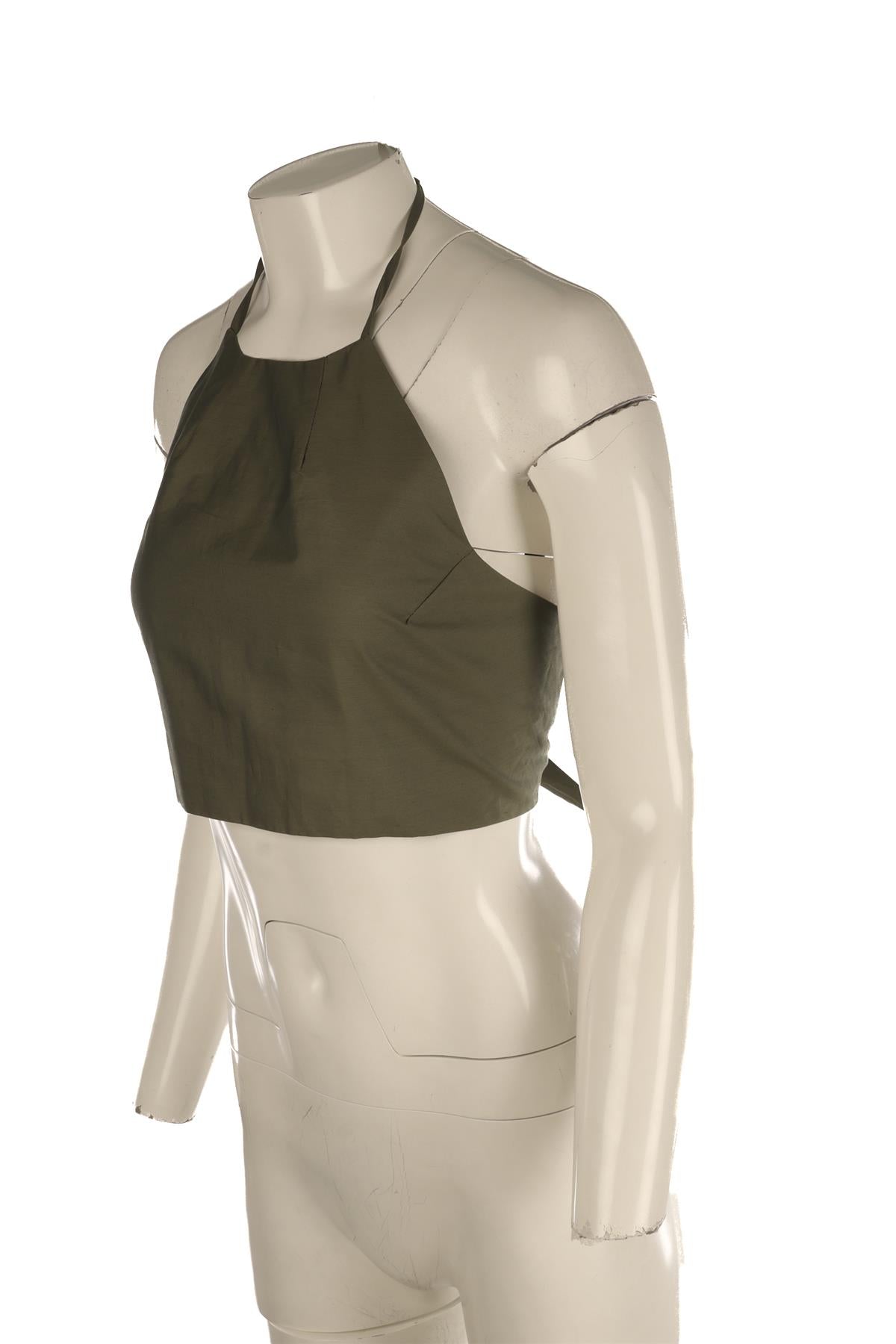 OLISTIC THE LABEL GREEN COTTON TOP SMALL
