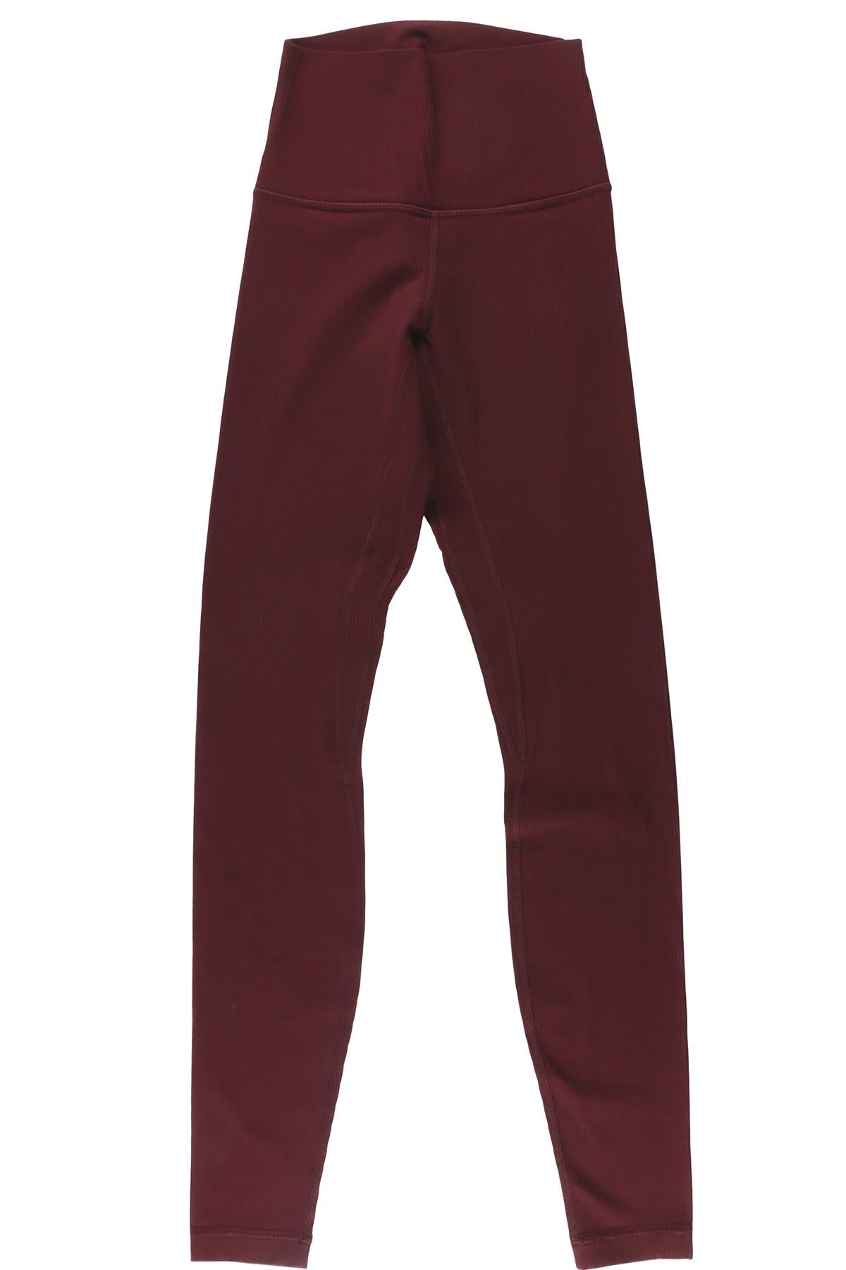 LULULEMON BURGUNDY LEGGINGS US 2 UK 6