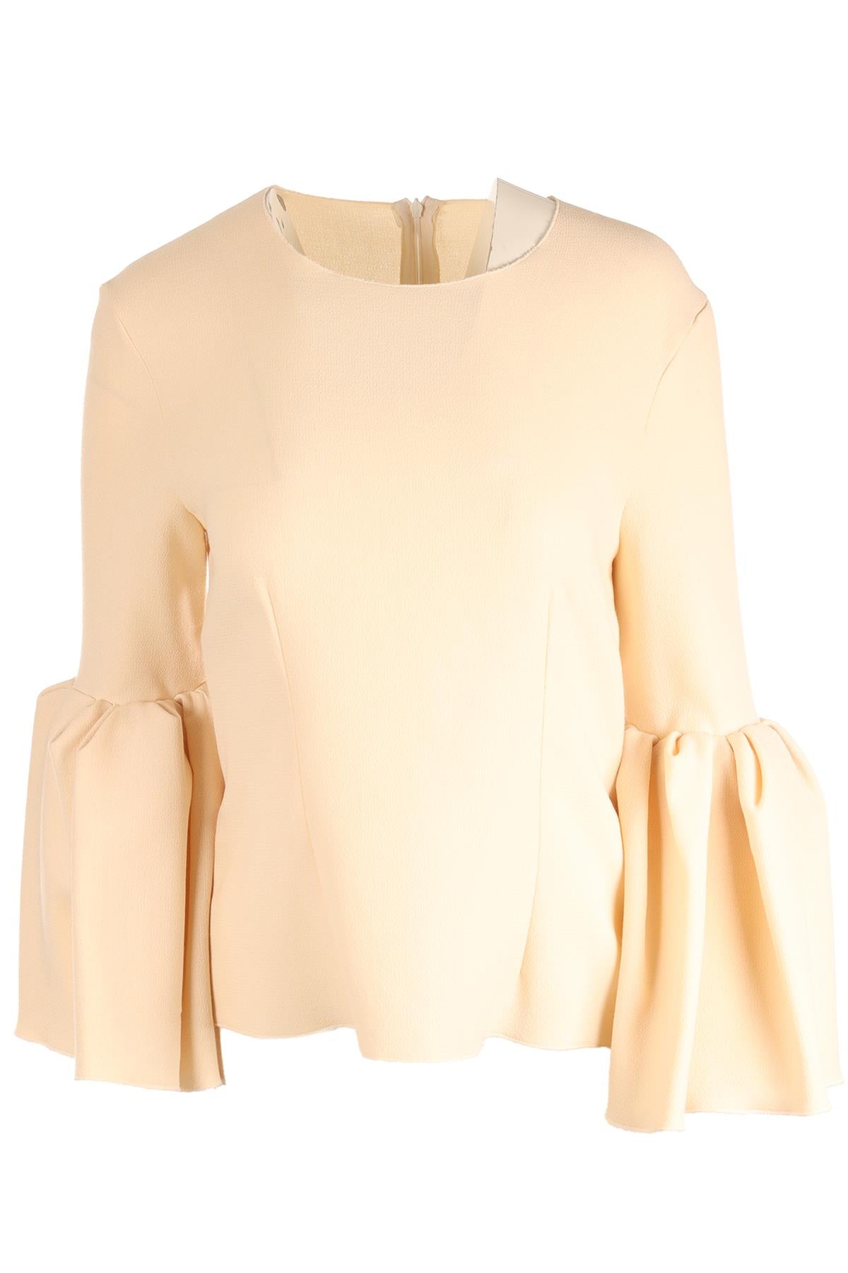 ROKSANDA CREAM WOOL TOP UK 10