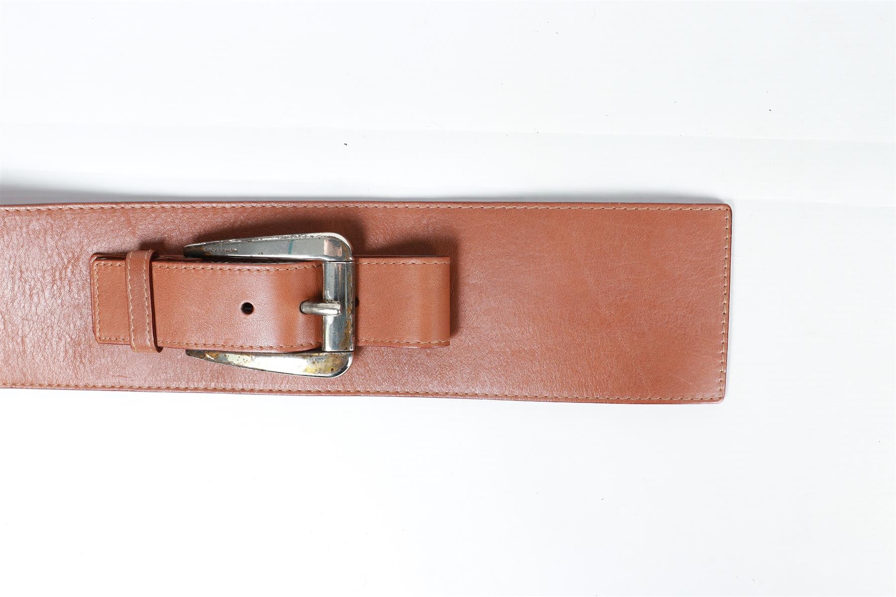 MICHAEL KORS BROWN LEATHER WAIST BELT SMALL