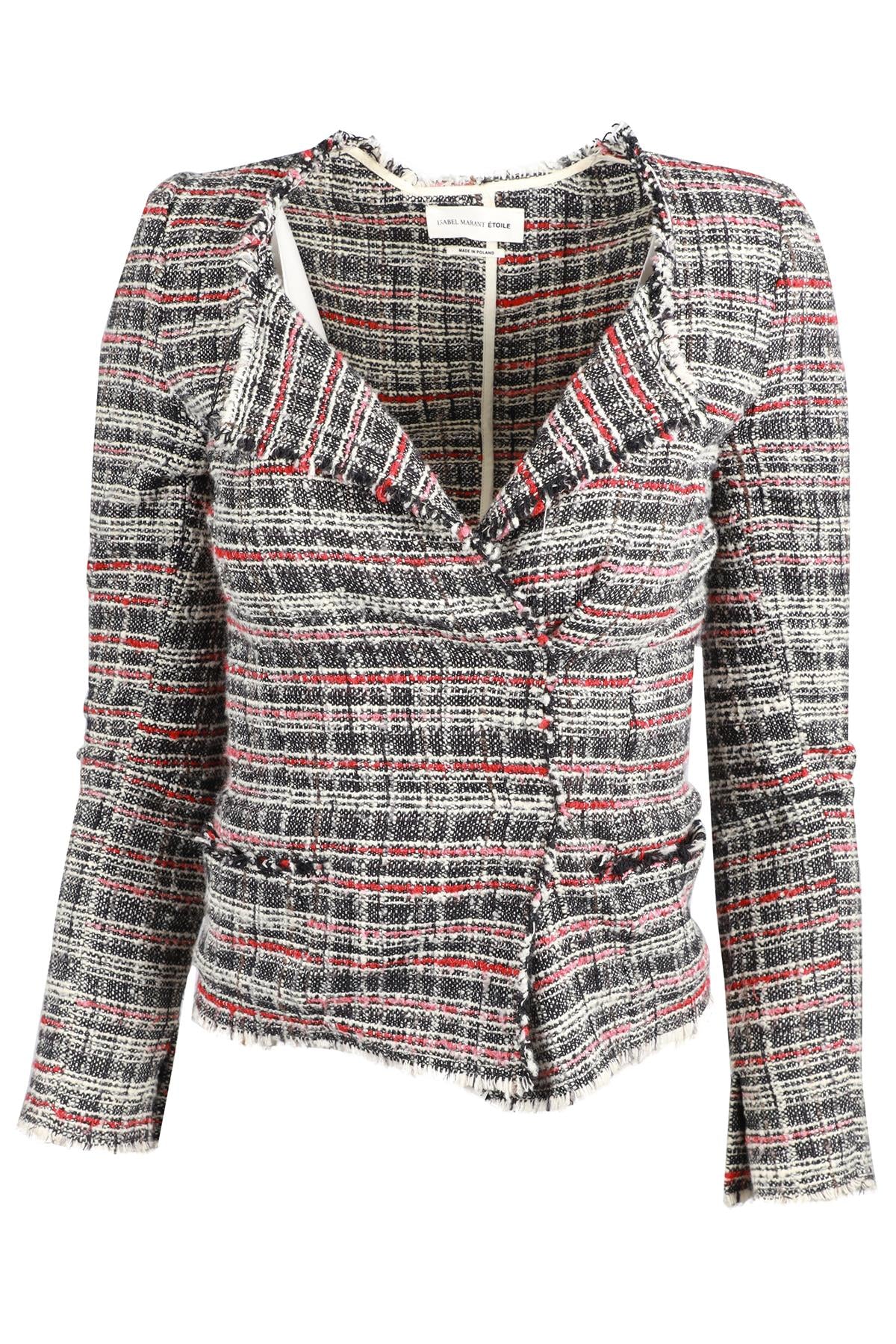 ISABEL MARANT ÉTOILE MULTI COTTON BLEND JACKET FR 34 UK 6