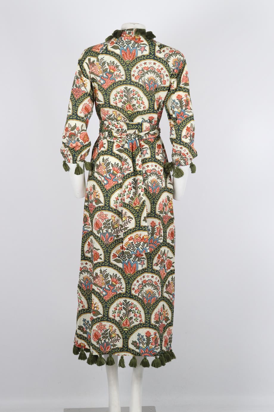 RHODE BELTED PRINTED COTTON ROBE XSMALL