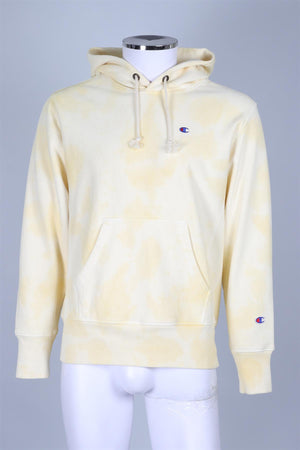 CHAMPION YELLOW COTTON MENS HOODIE MEDIUM