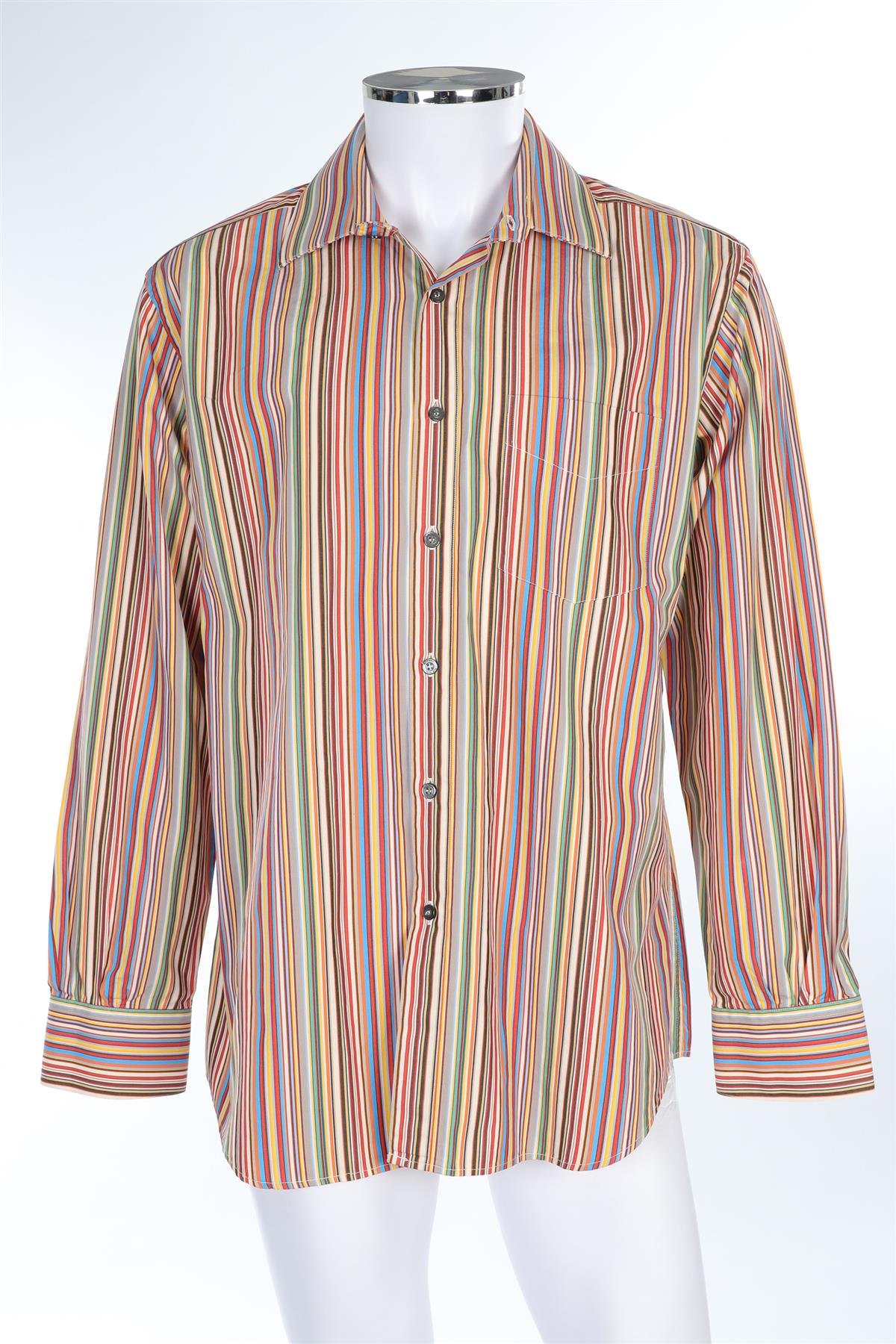 PAUL SMITH MULTI MEN'S COTTON SHIRT UK 17/43