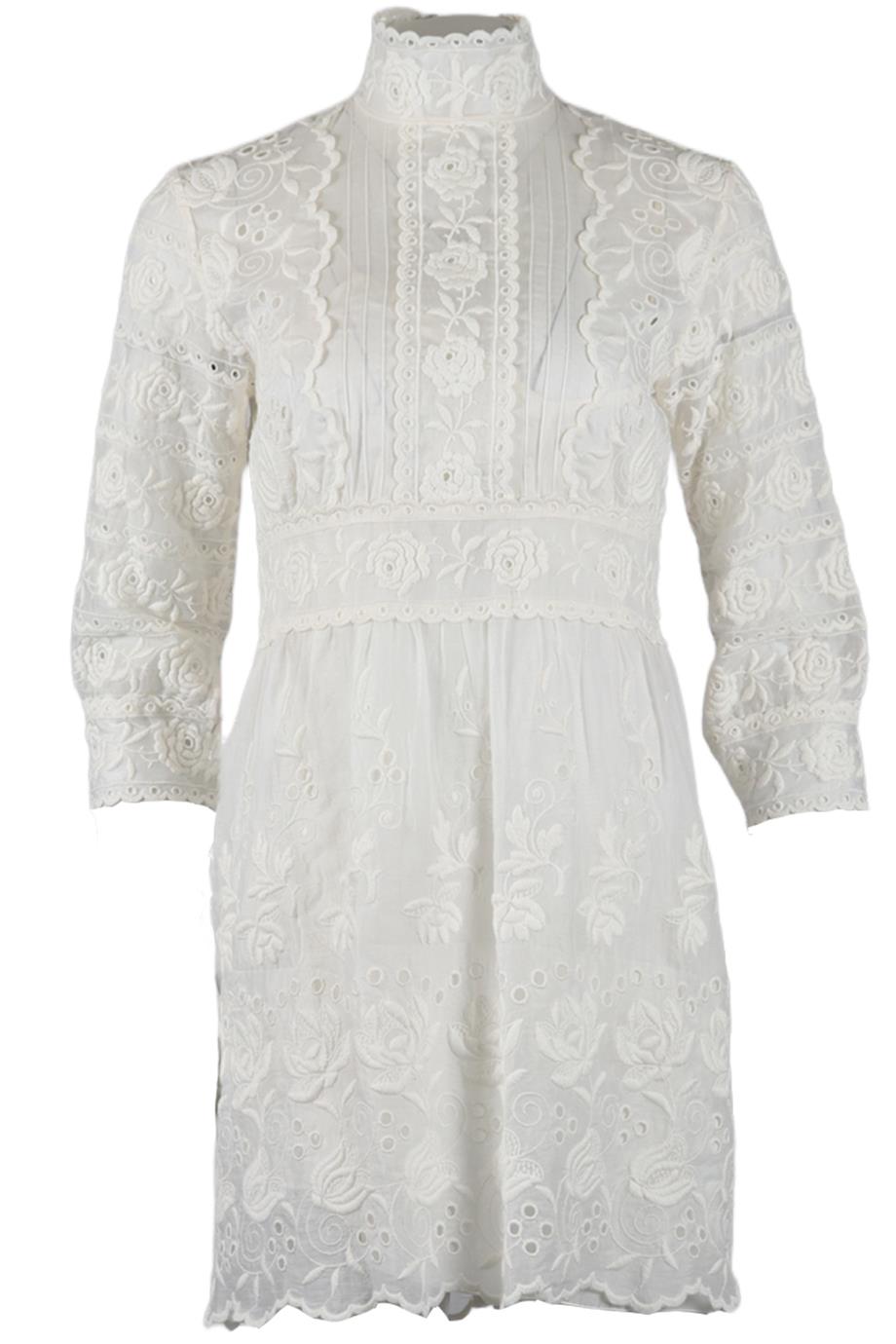 MARC JACOBS EMBROIDERED COTTON MINI DRESS (WITH SLIP ON DRESS) US 4 UK 8 | nikkibradford MARC JACOBS EMBROIDERED COTTON MINI DRESS (WITH SLIP ON DRESS) US 4 UK 8 | nikkibradford