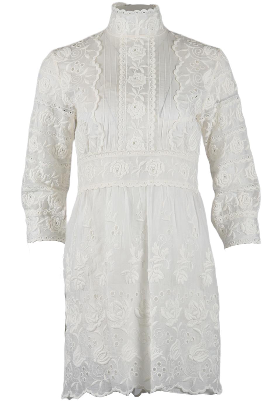 MARC JACOBS EMBROIDERED COTTON MINI DRESS (WITH SLIP ON DRESS) US 4 UK 8