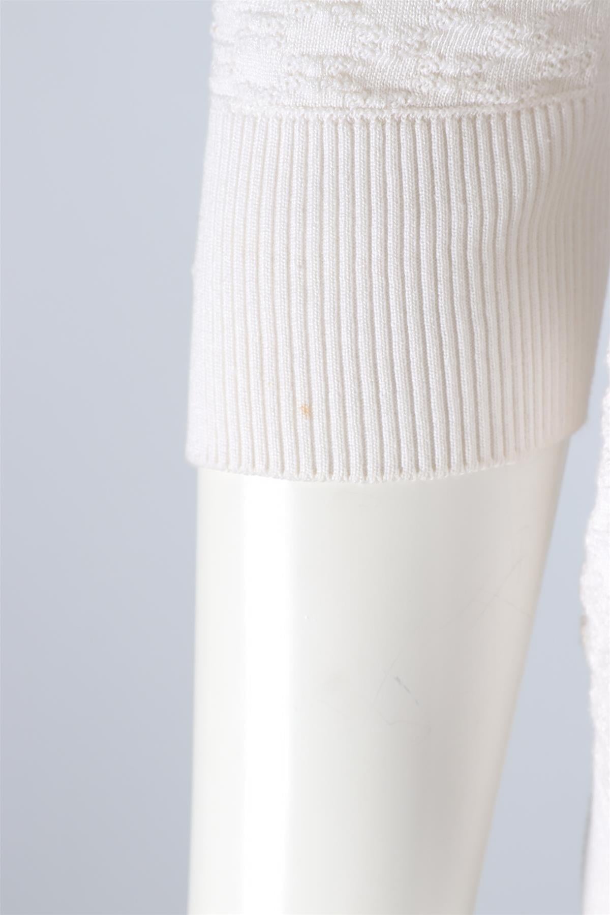 CHANEL IVORY 2014 COTTON TOP FR 34 UK 6
