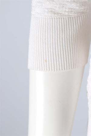 CHANEL IVORY 2014 COTTON TOP FR 34 UK 6