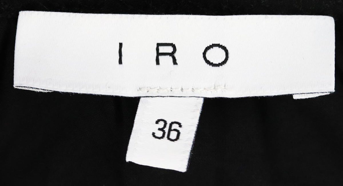 IRO OTILIA WRAP EFFECT PLEATED BRODERIE ANGLAISE MINI SKIRT FR 36 UK 8