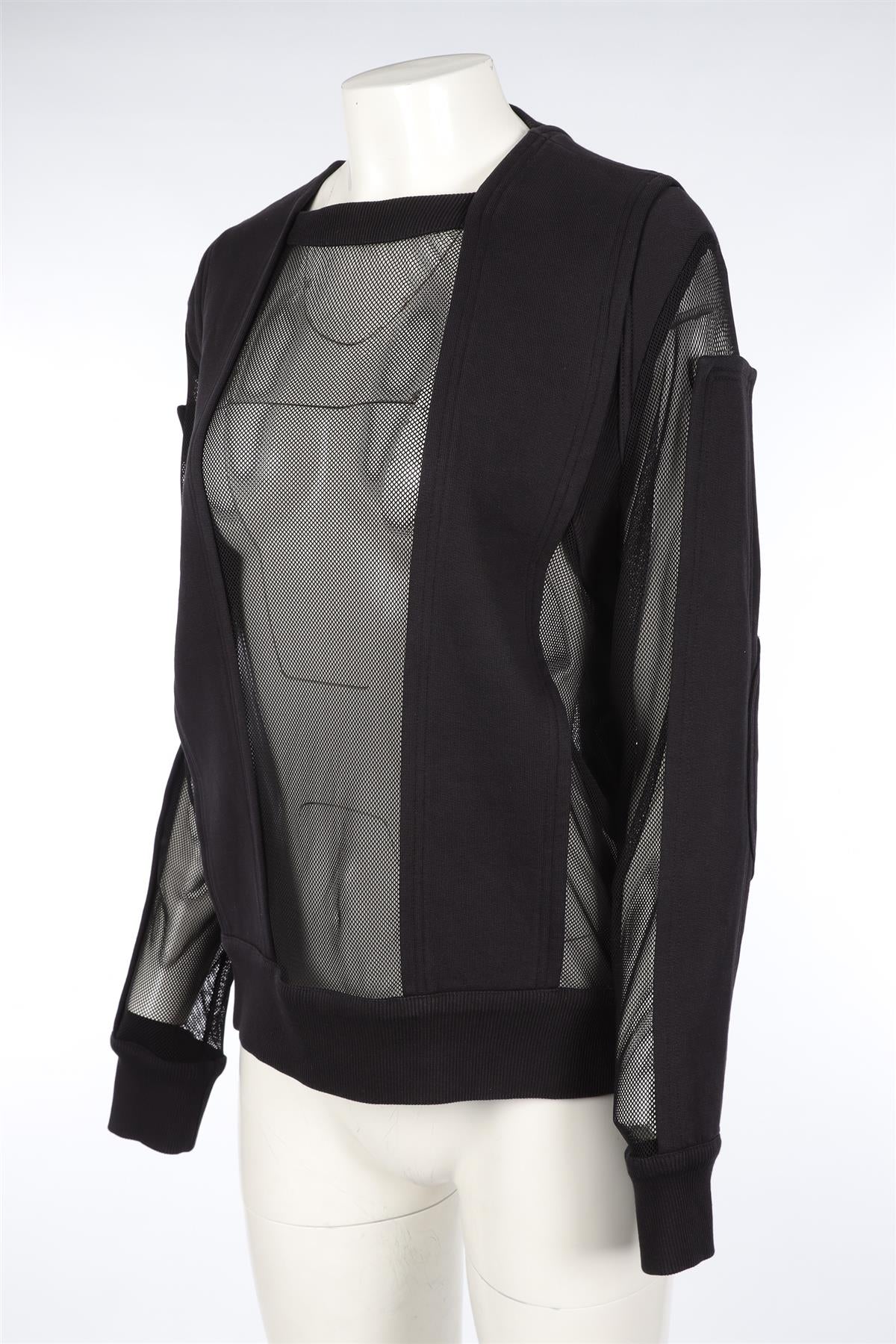 GIVENCHY BLACK COTTON SWEATSHIRT SMALL