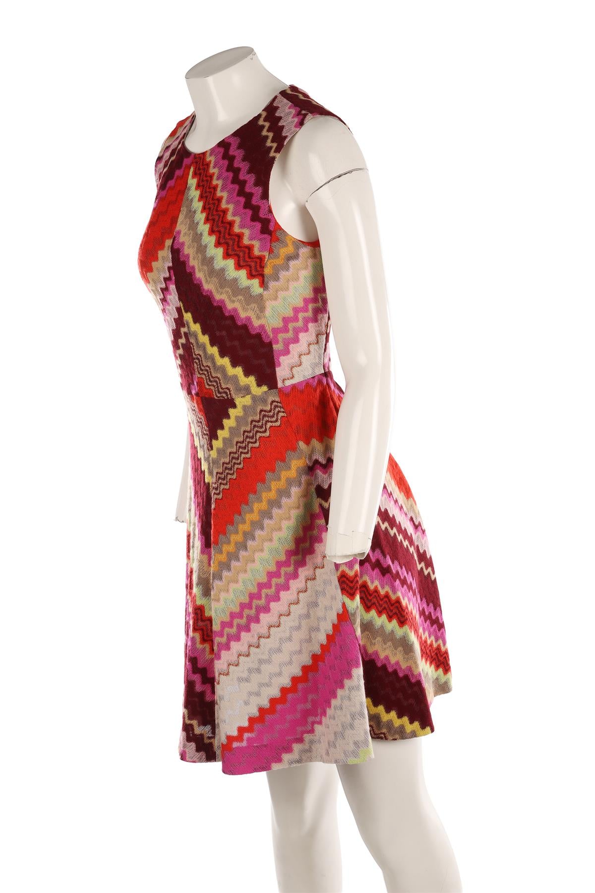 MISSONI MULTI WOOL MINI DRESS IT 40 UK 8