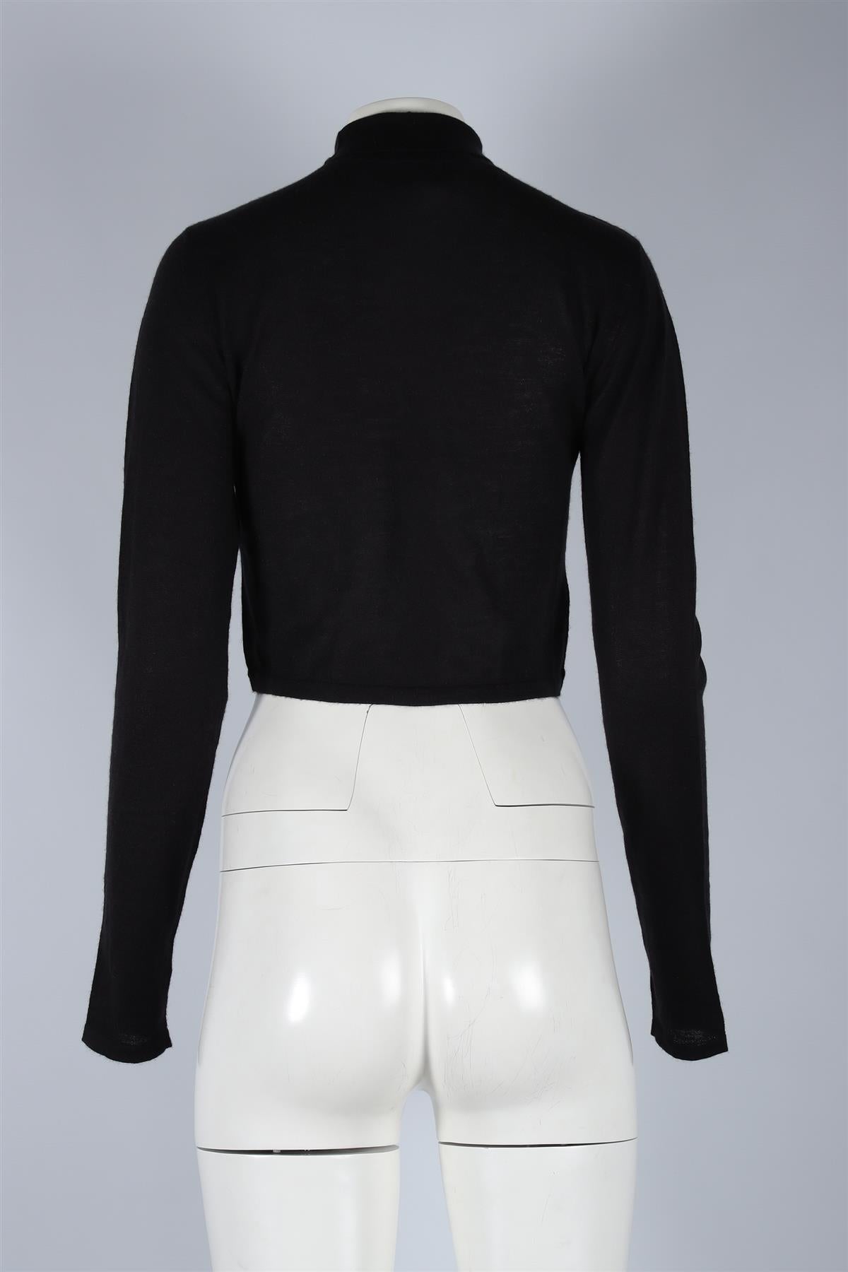 LE KASHA BLACK CASHMERE SWEATER SMALL/MEDIUM