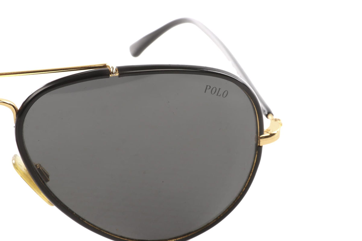 POLO RALPH LAUREN BLACK METAL SUNGLASSES