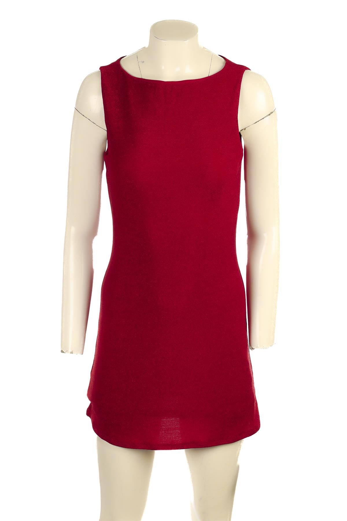 REFORMATION RED JERSEY MINI DRESS SMALL