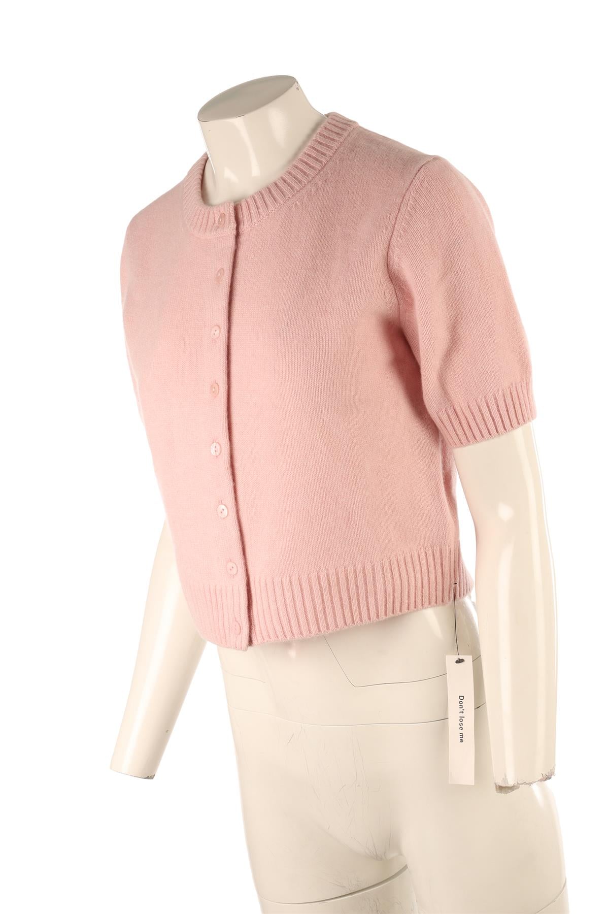 REFORMATION PINK CASHMERE CARDIGAN SMALL