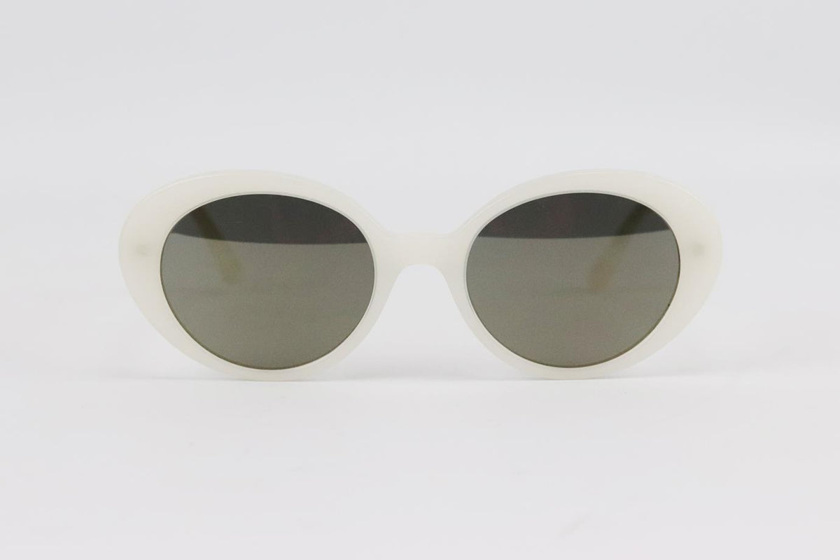 THE ROW + OLIVER PEOPLES ROUND FRAME ACETATE SUNGLASSES
