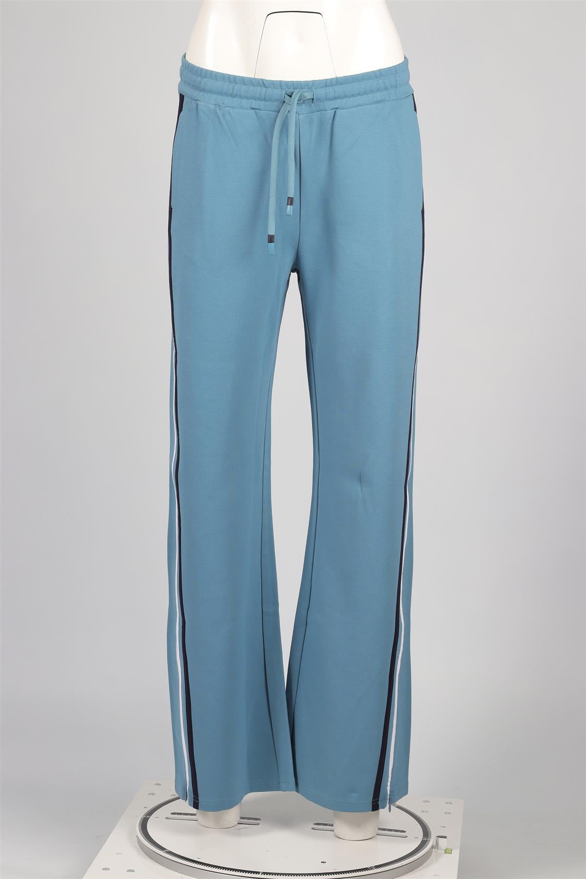 THE UPSIDE BLUE JERSEY STRAIGHT LEG PANTS XSMALL