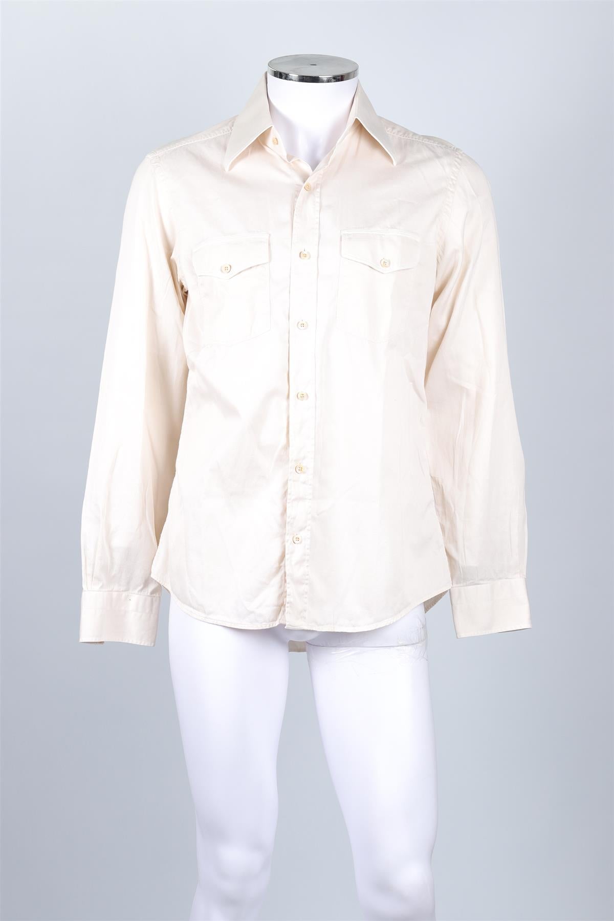 TOM FORD CREAM MEN'S COTTON SHIRT UK/US CHEST 40