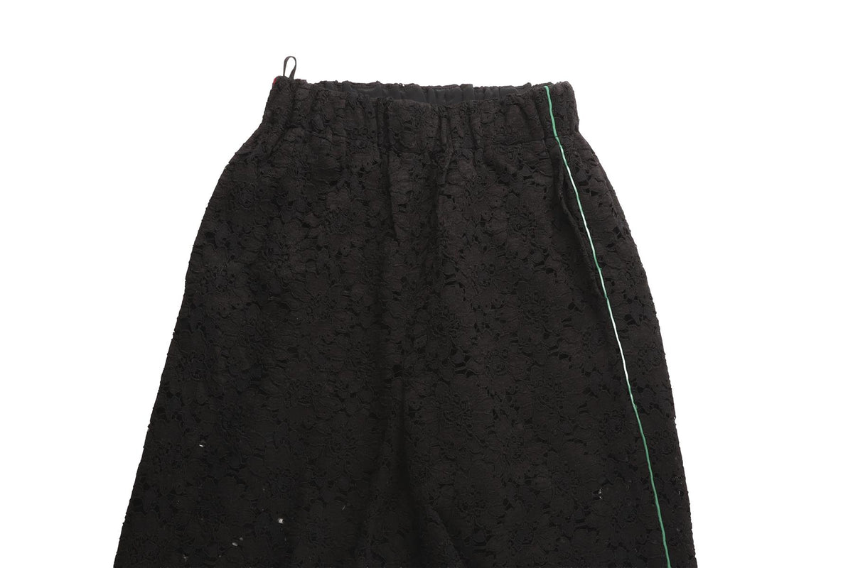 GUCCI BLACK LACE TRACK PANTS IT 36 UK 4
