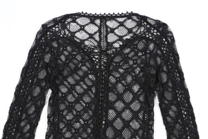 ISABEL MARANT BLACK COTTON BLEND TOP FR 34 UK 6