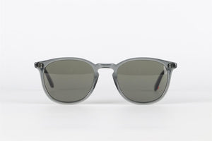 GARRETT LEIGHT GREY SQUARE FRAME ACETATE SUNGLASSES