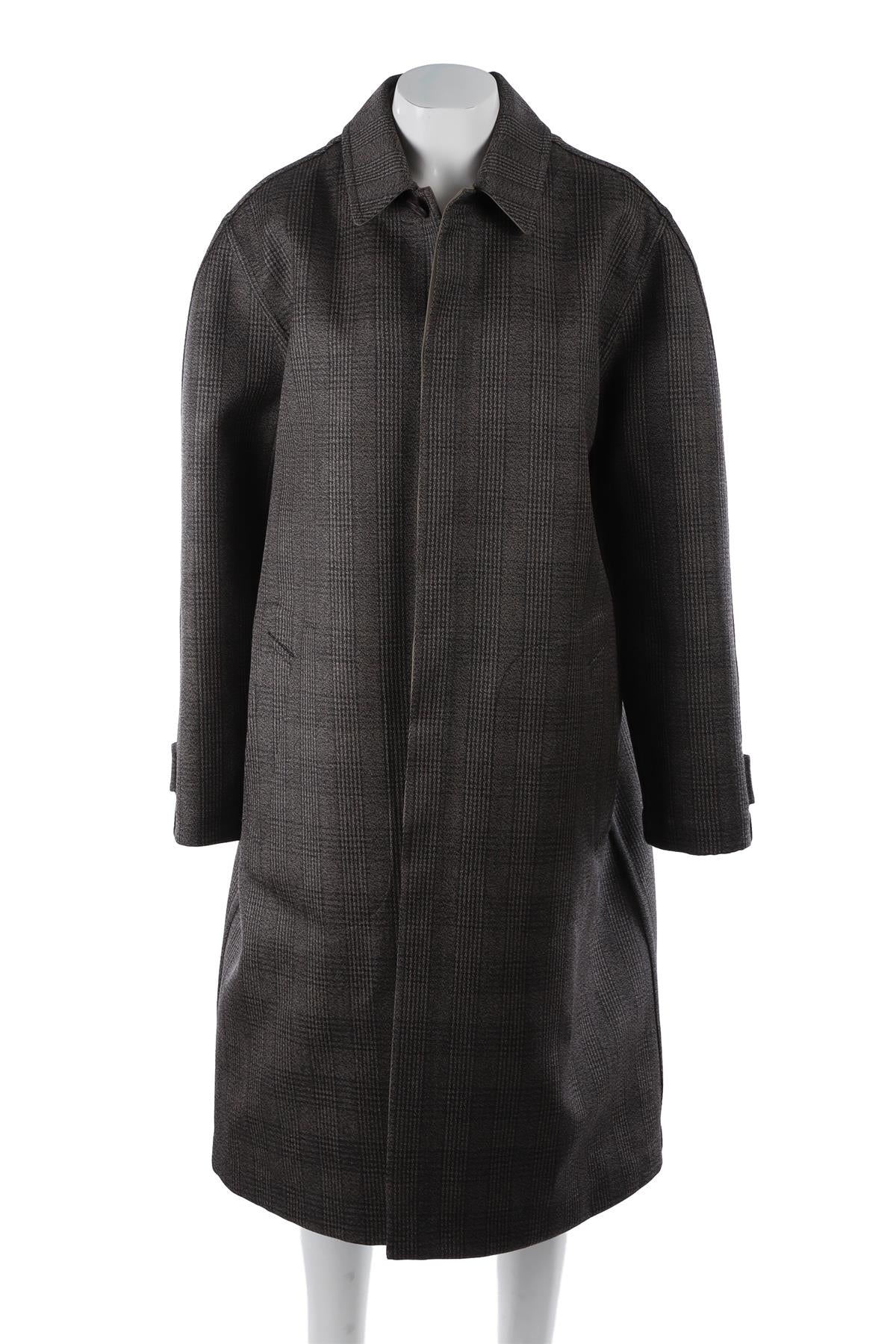 GREY MEN'S PALO WOOL COAT