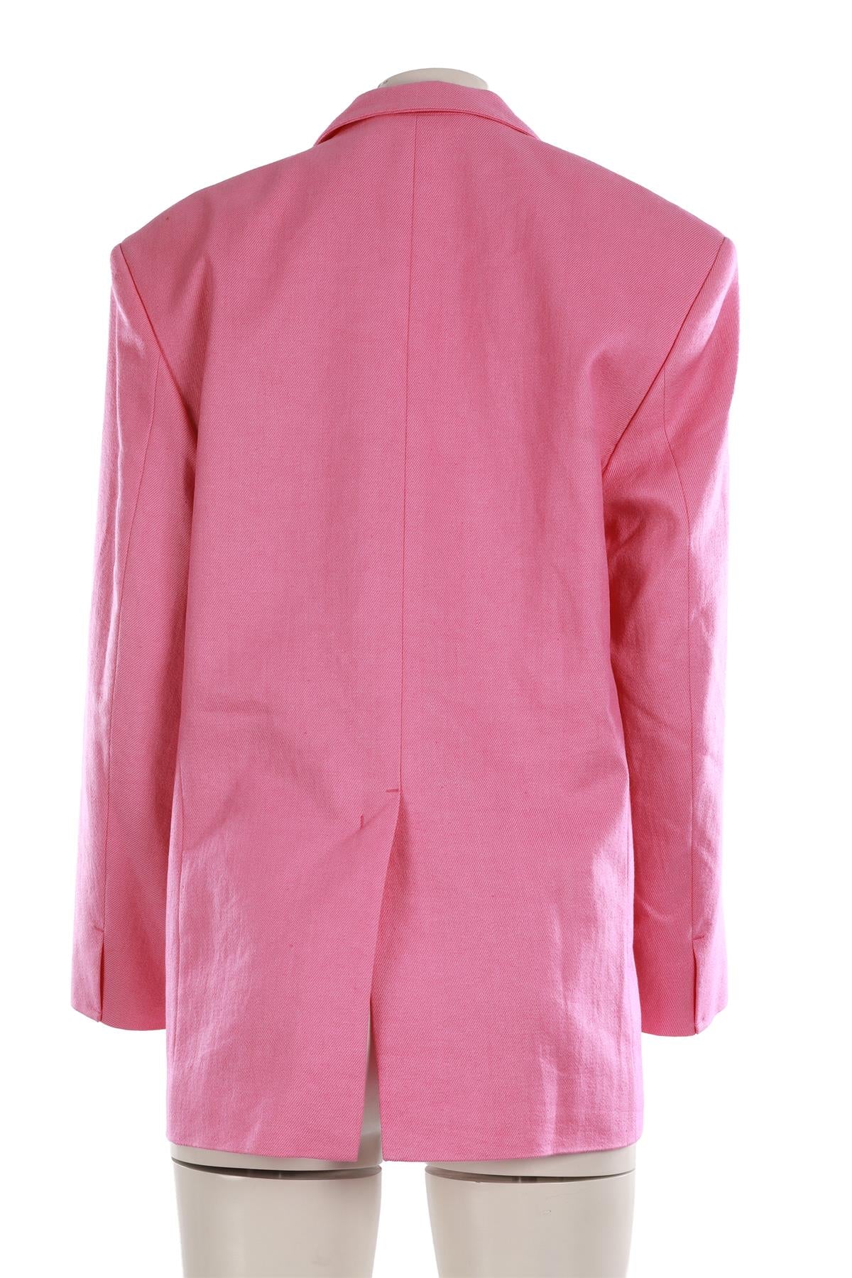 JACQUEMUS PINK LINEN BLAZER FR 38 UK 10