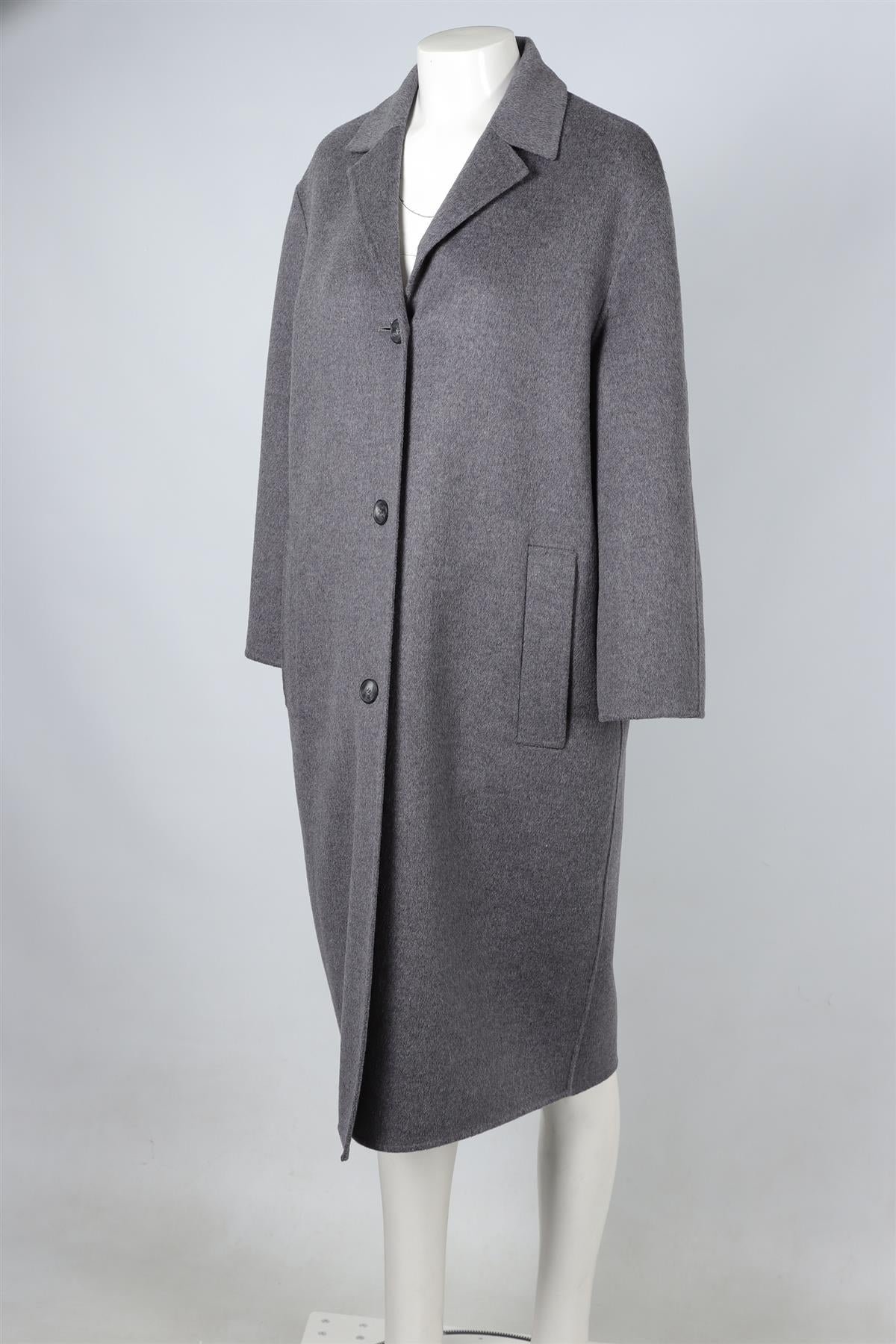 JOSEPH GREY CASHMERE COAT IT 38 UK 6