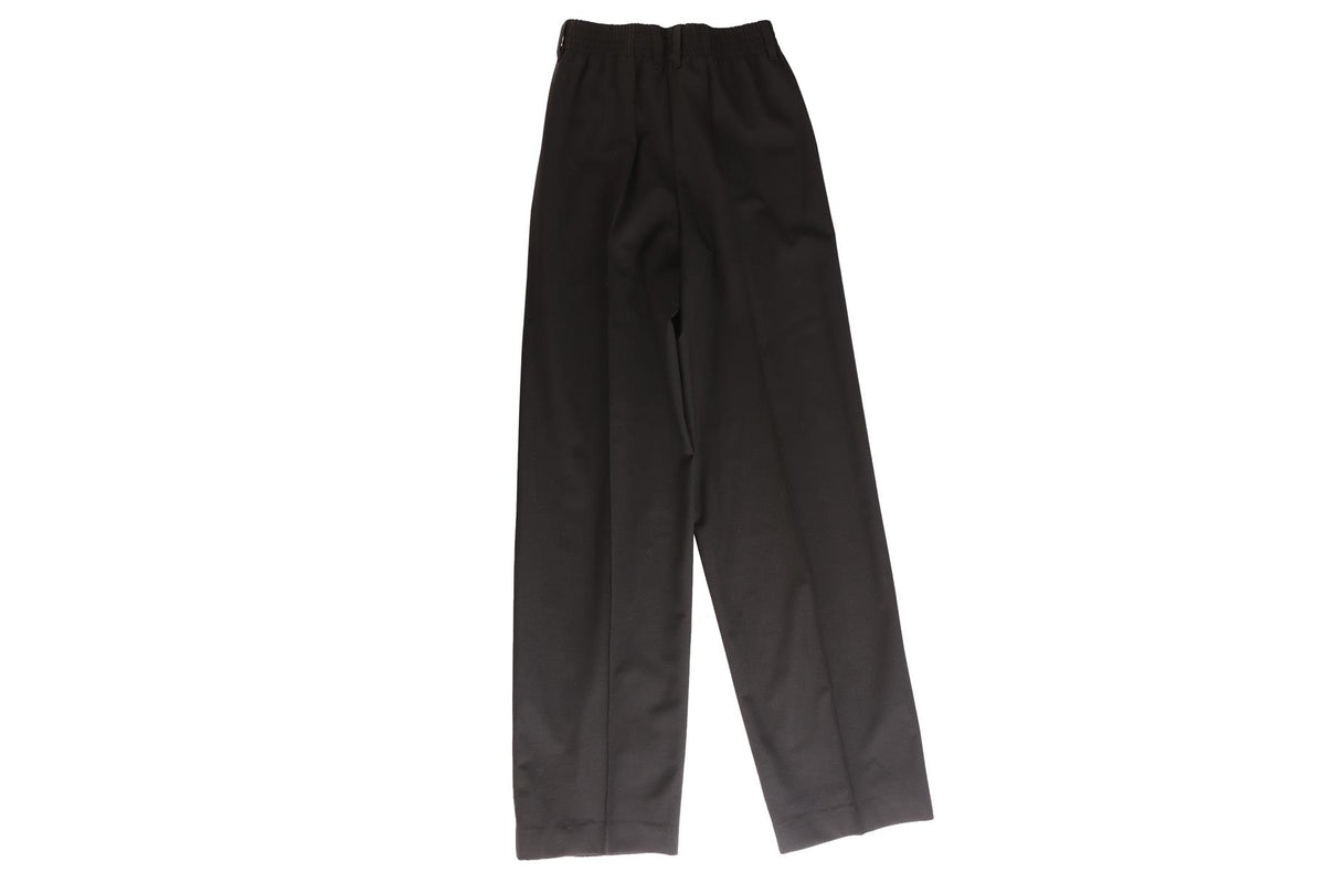 FENDI BLACK WOOL STRAIGHT LEG PANTS IT 36 UK 4