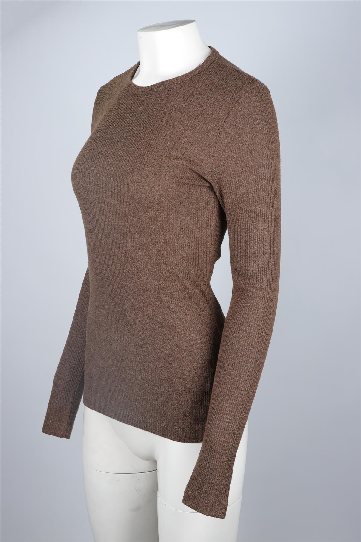 AGOLDE BROWN COTTON TOP MEDIUM