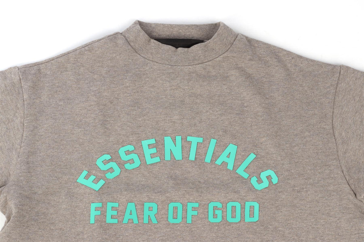 ESSENTIALS FEAR OF GOD GREY KIDS BOYS TOP 7-8 YEARS