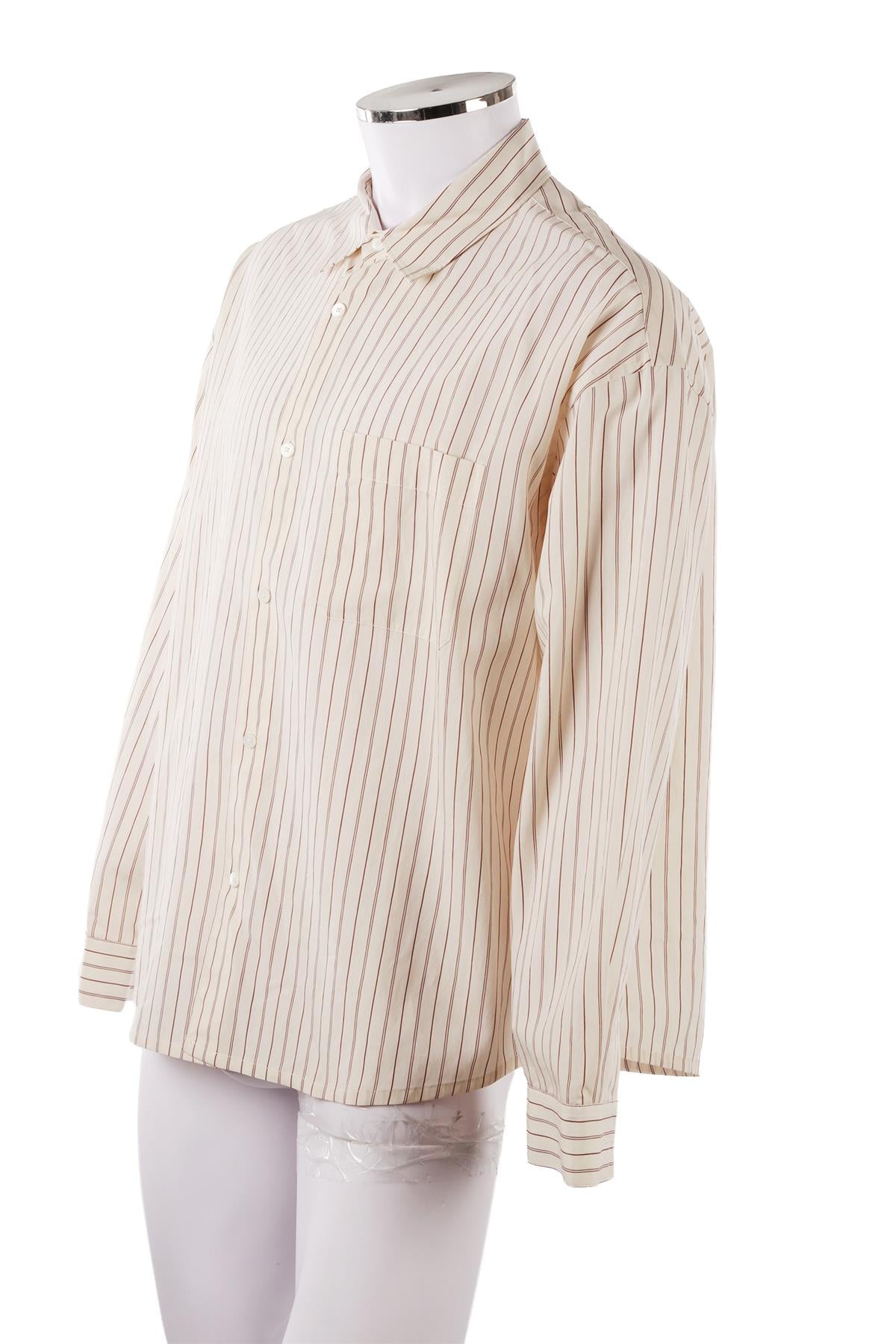 CREAM MEN'S COTTON SHIRT
