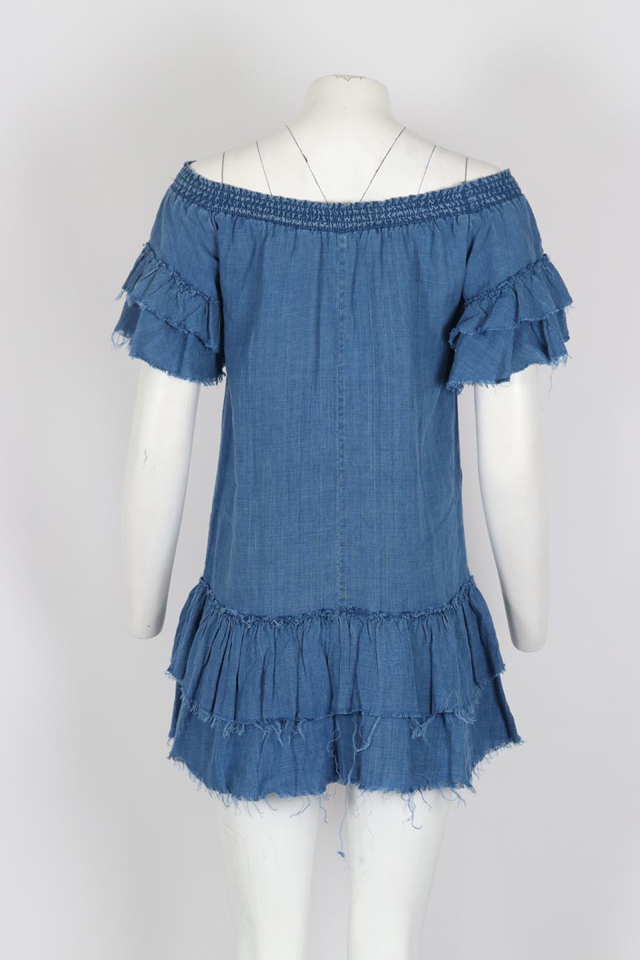 RAILS CHAMBRAY MINI DRESS XSMALL