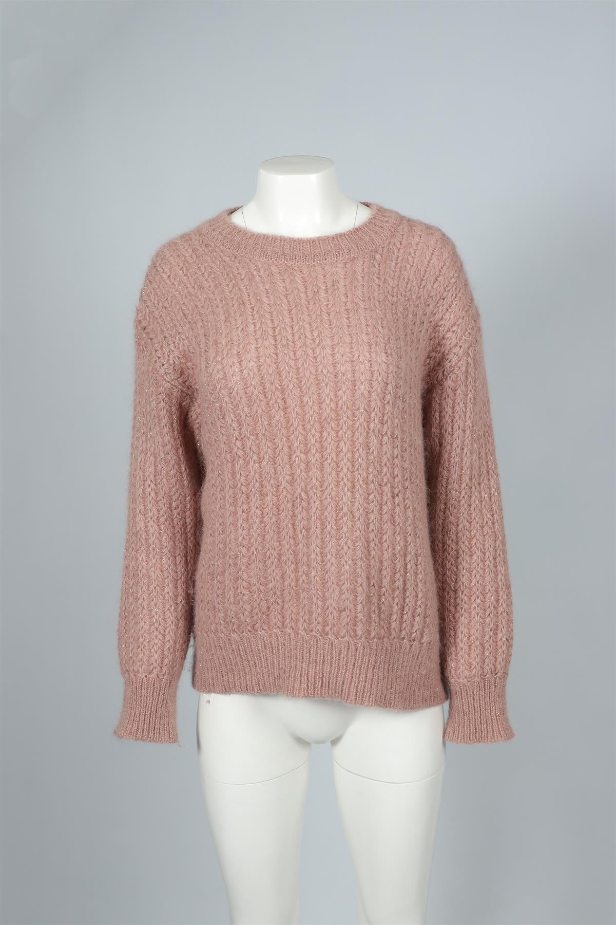ALBERTA FERRETTI PINK WOOL SWEATER IT 40 UK 8