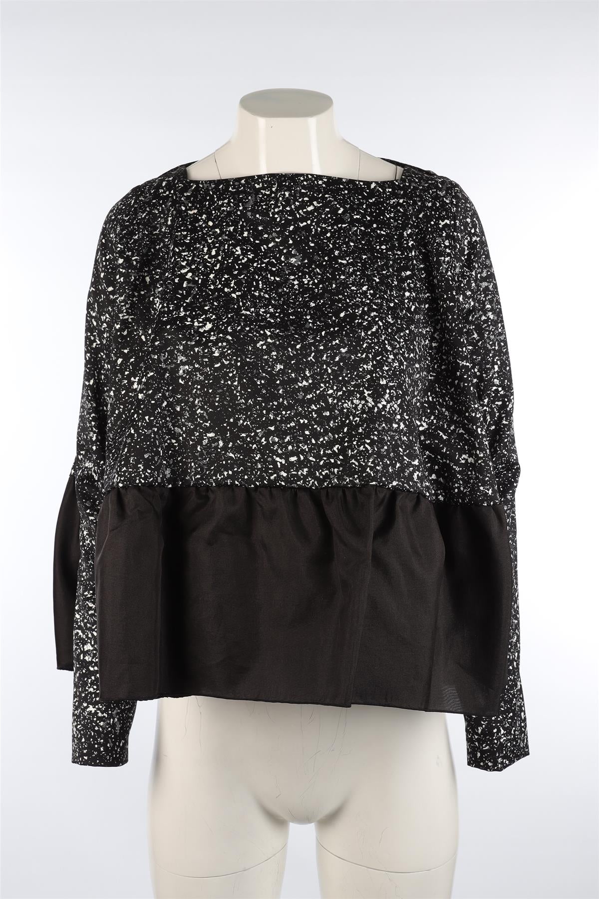 ANTONIO BERARDI BLACK WOOL TOP IT 40 UK 8