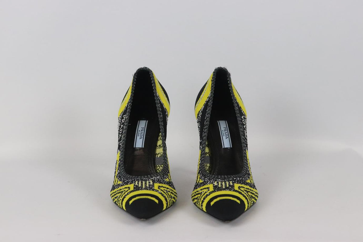 PRADA STRETCH KNIT PUMPS EU 40 UK 7 US 10