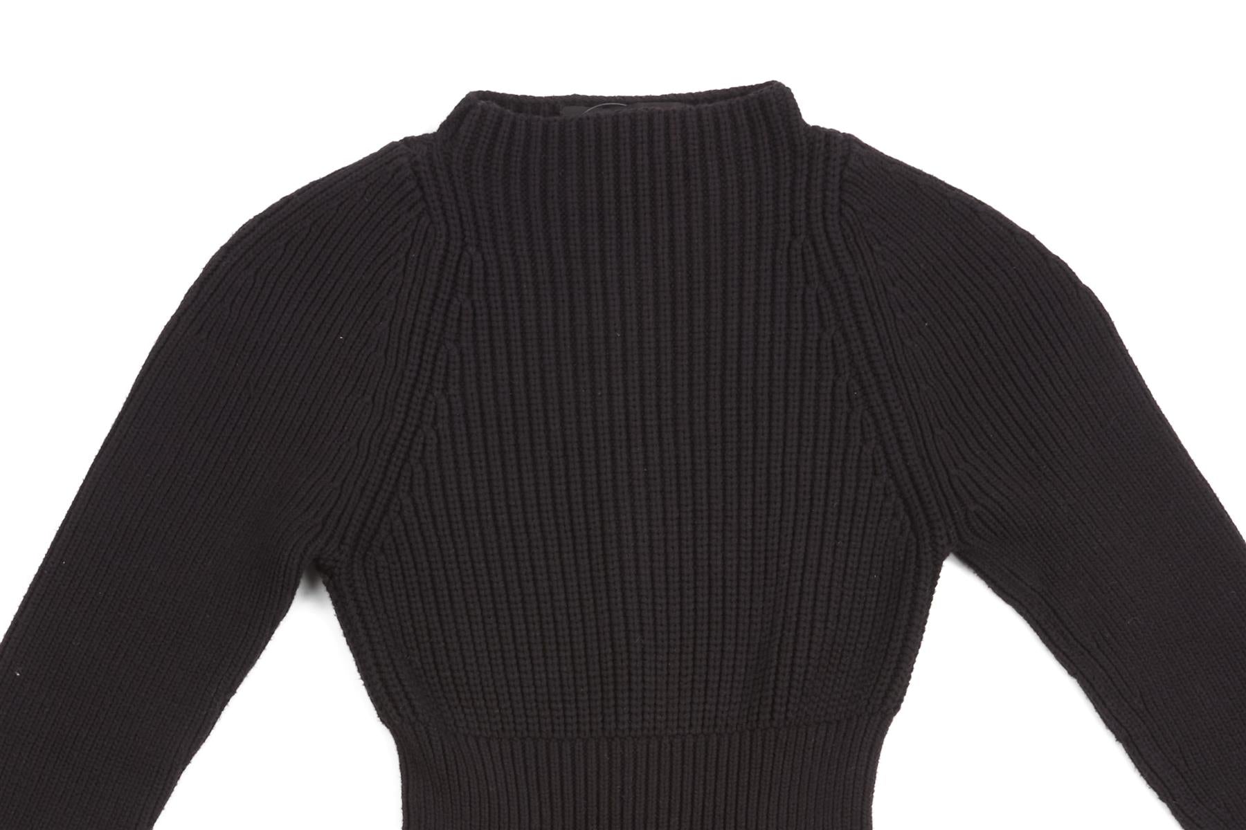 ALEXANDER WANG BLACK COTTON SWEATER UK 6