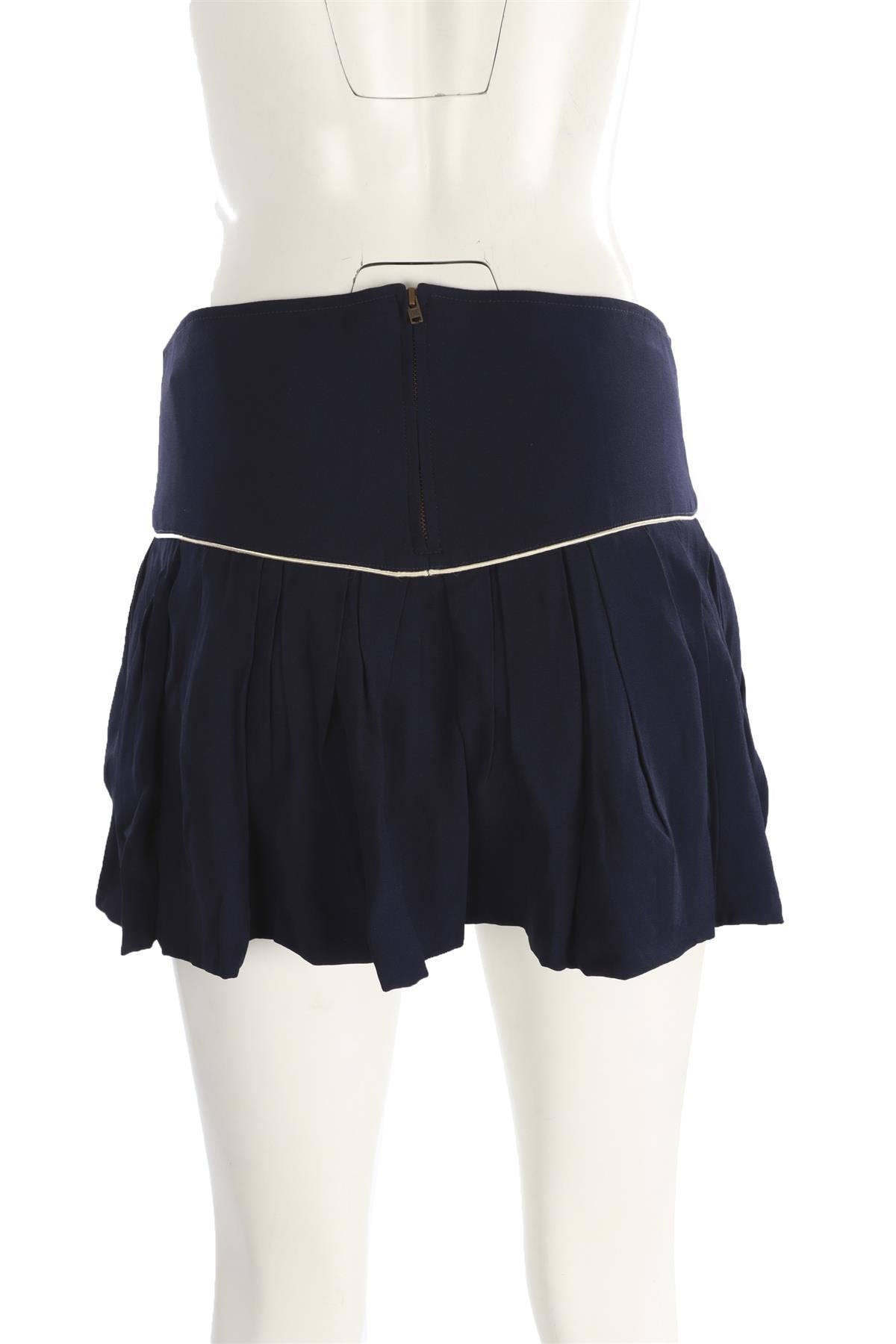 ISABEL MARANT NAVY CREPE MINI SKIRT FR 38 UK 10