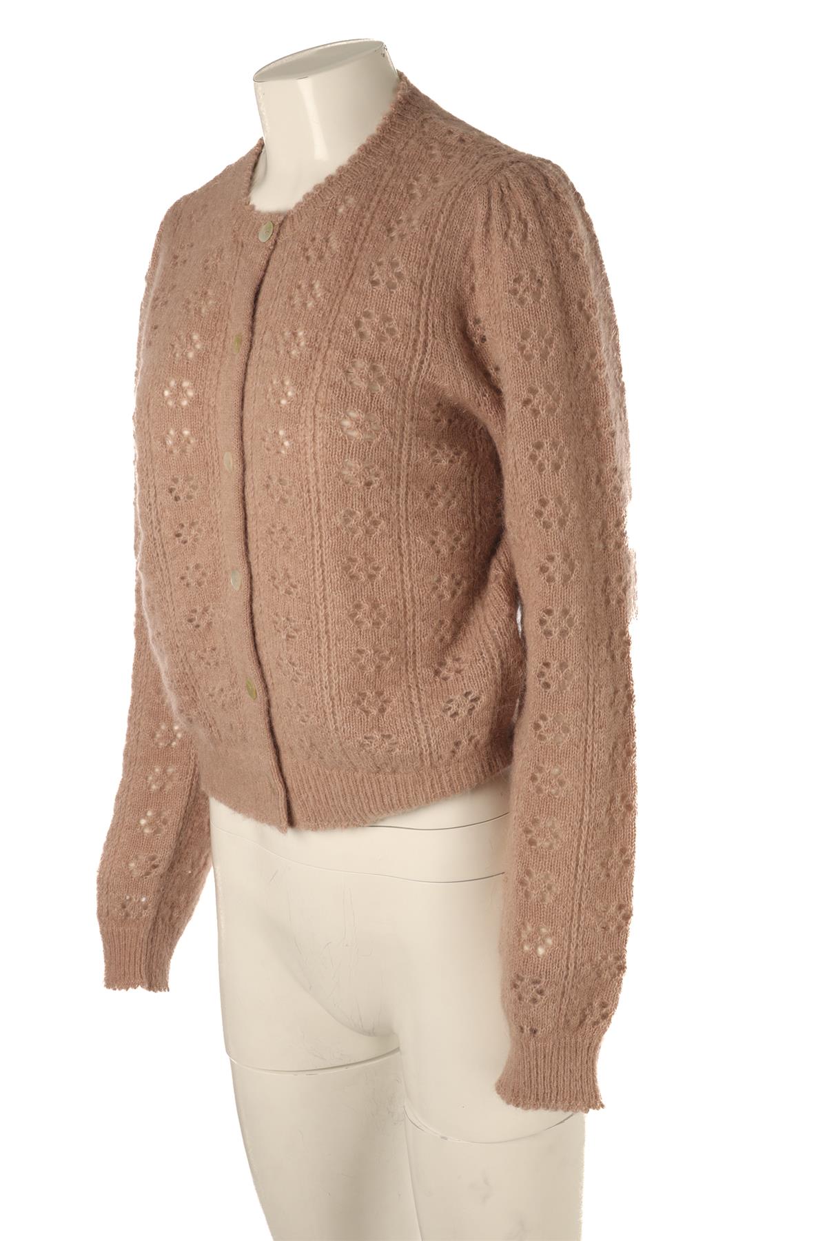 DOEN PINK WOOL CARDIGAN SIZE LARGE