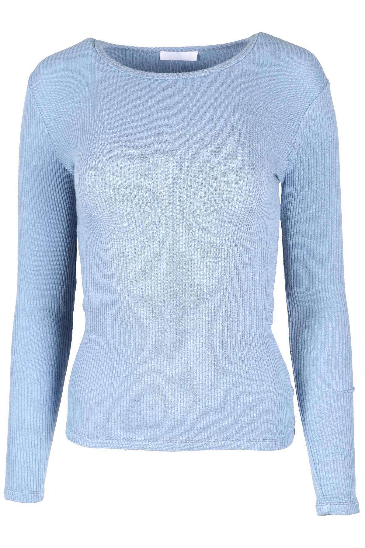 SABLYN BLUE KNIT TOP SMALL